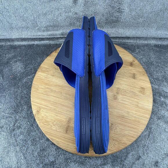Nike Benassi Solarsoft Shoes Mens Size 13 Blue Slide Sandals 705513-414 - Picture 7 of 11